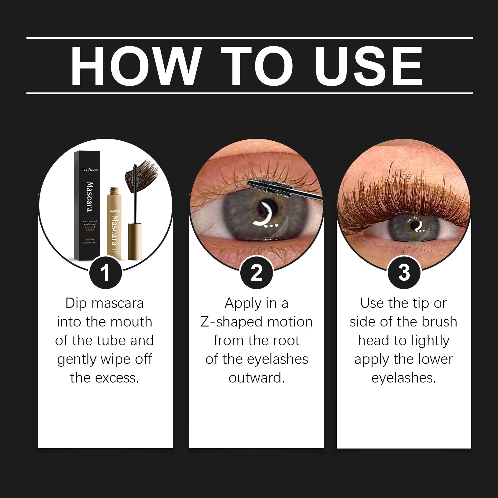 Thin Brown Curling Mascara - Waterproof & Sweat-Proof Lash Definition - Icon Her