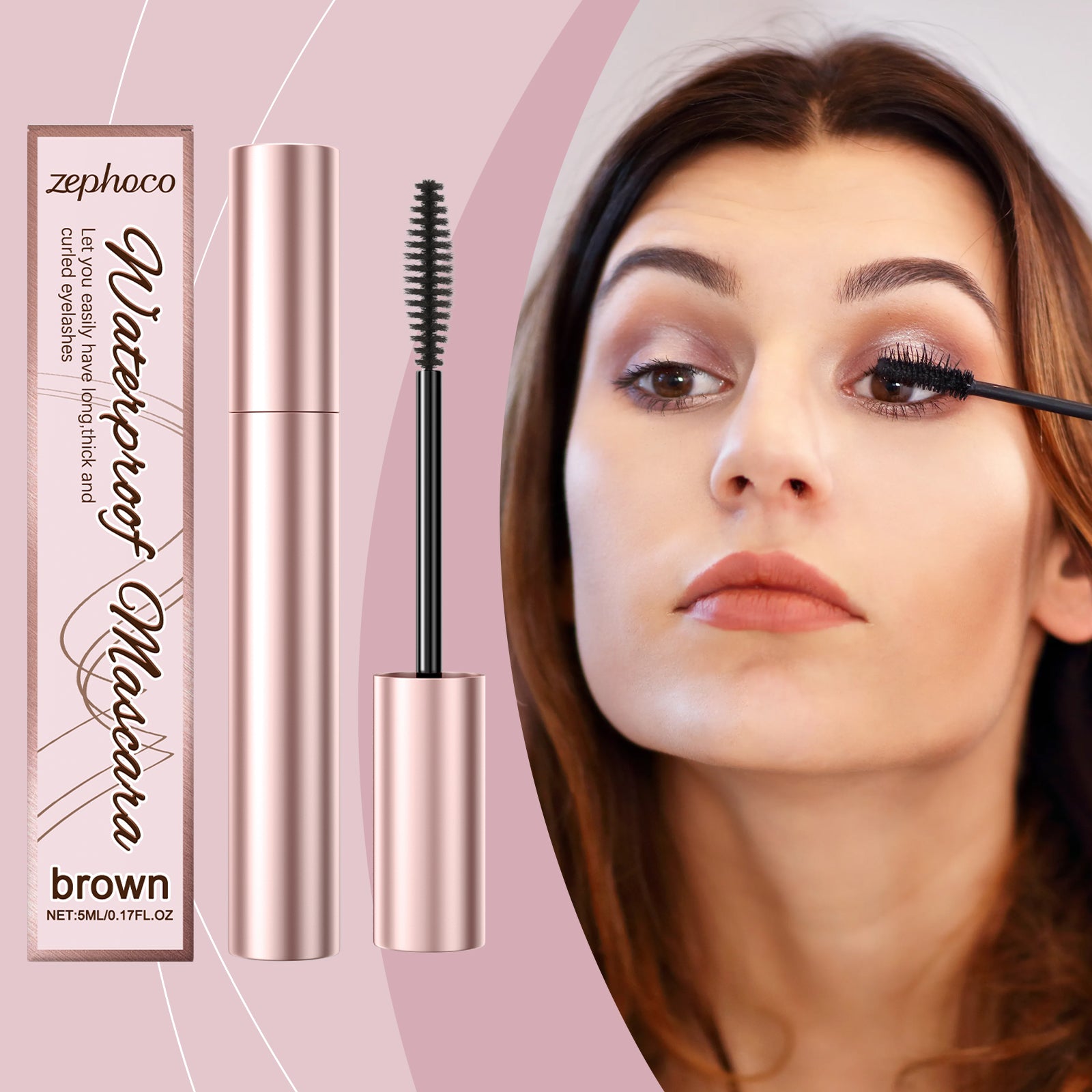Brown Curling Mascara - Natural Length & Daily Lash Definition - Icon Her