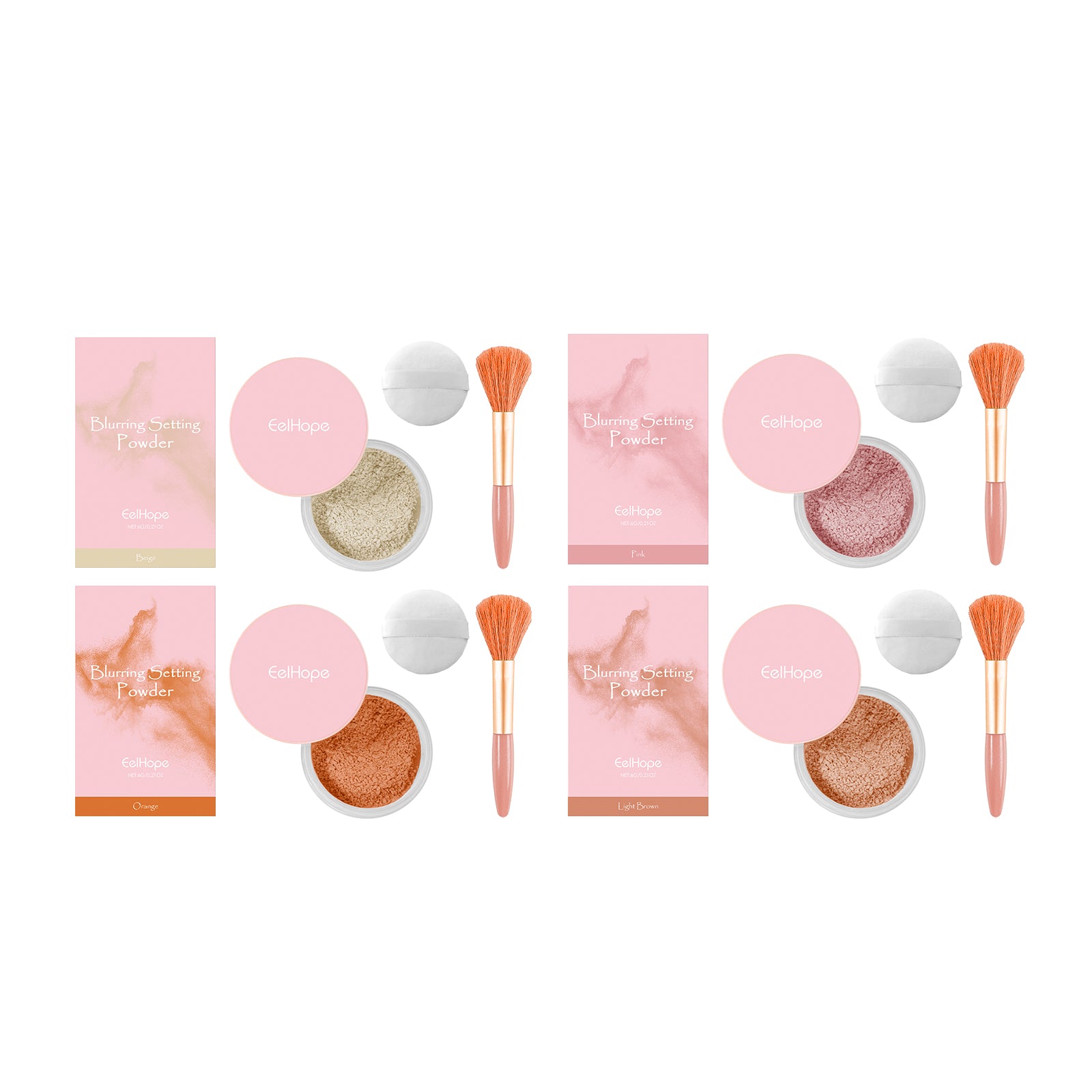 Setting Powder with Brush – Natural, Breathable & Long-Lasting Makeup - Icon Her