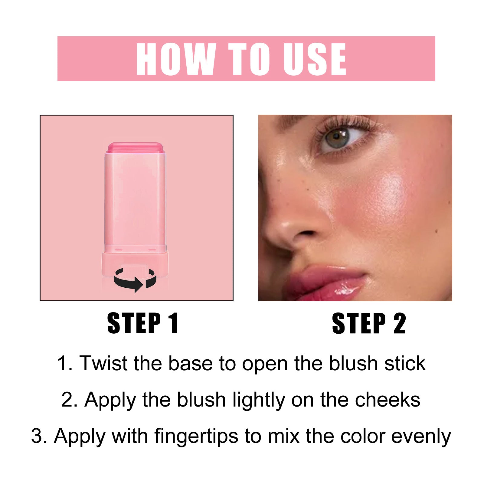 Blush Stick – Natural Nude, Waterproof & Multi-Functional Contouring Makeup - Icon Her
