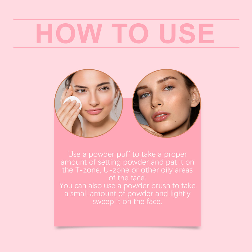 Setting Powder with Brush (Beige) – Natural, Breathable & Long-Lasting - Icon Her