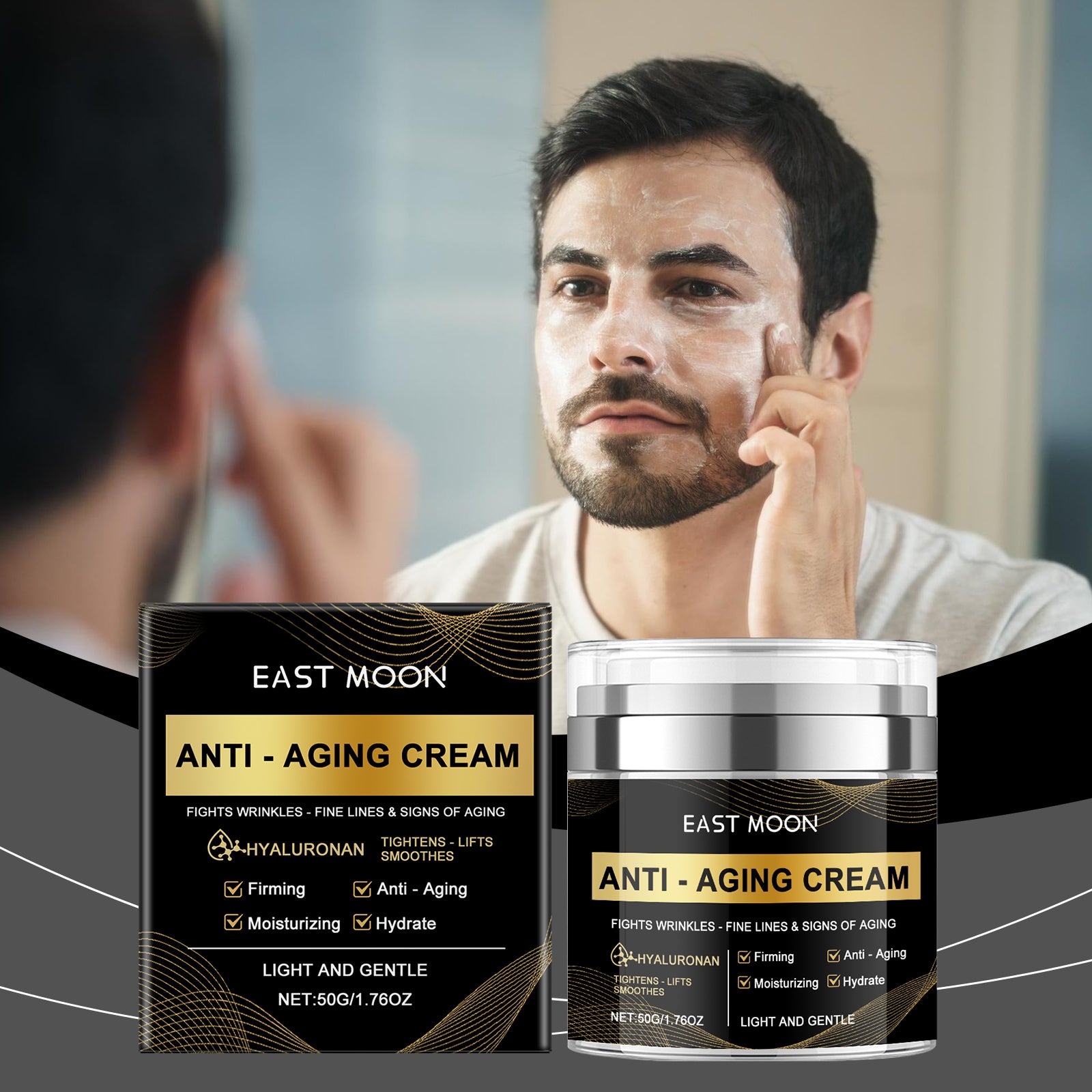 Men's Firming & Hydrating Face Cream - Age-Defying Daily Moisturizer - Icon Her