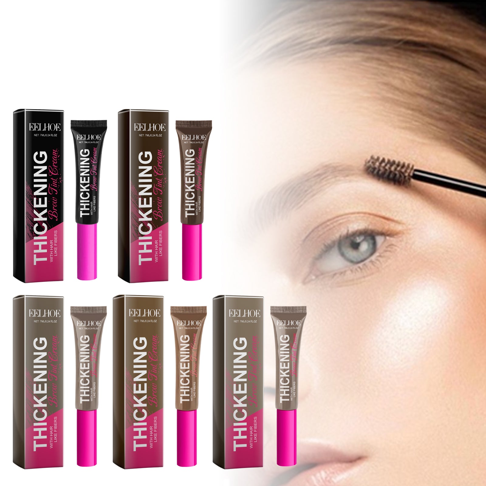 Fiber Brow Dye – Natural, Waterproof & 3D Eyebrow Color Makeup - Icon Her