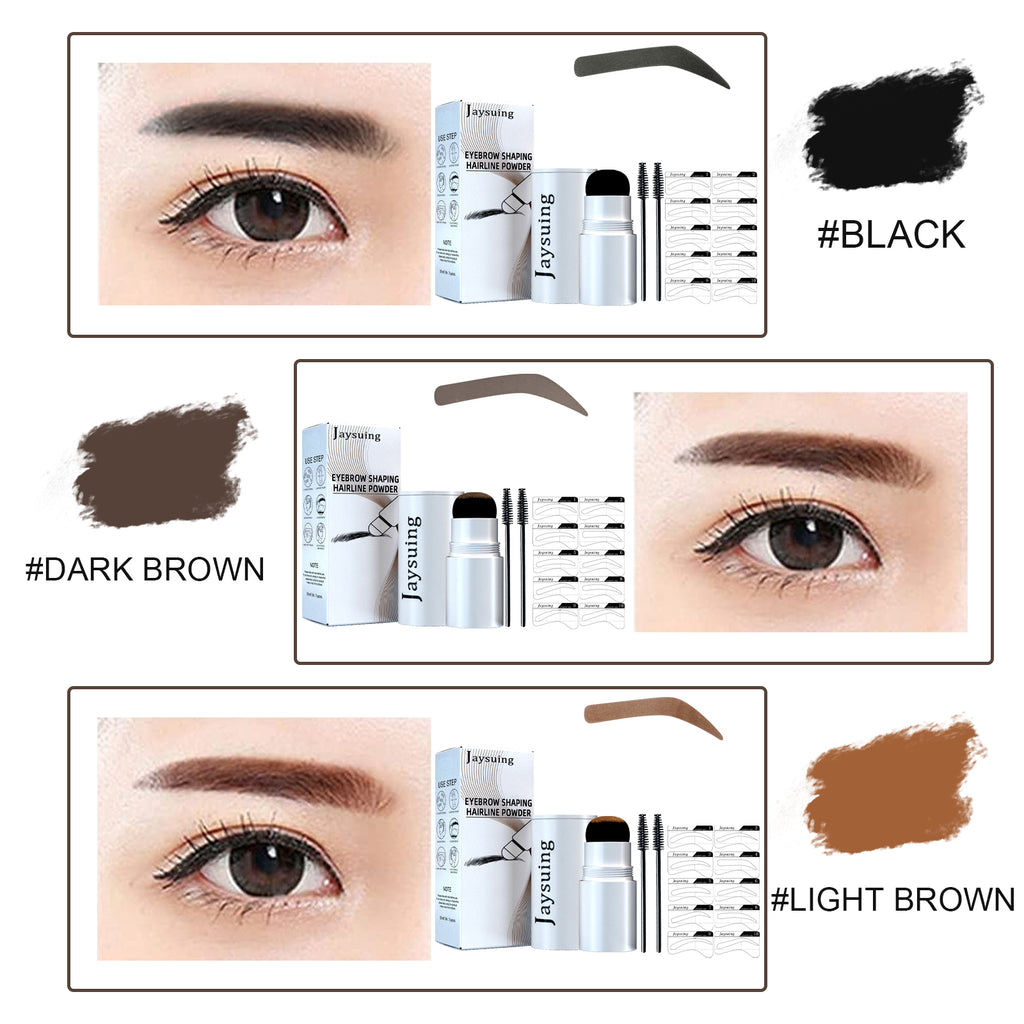 Eyebrow Stamp Set – Portable, Waterproof Brow Powder & Hairline Contour - Icon Her