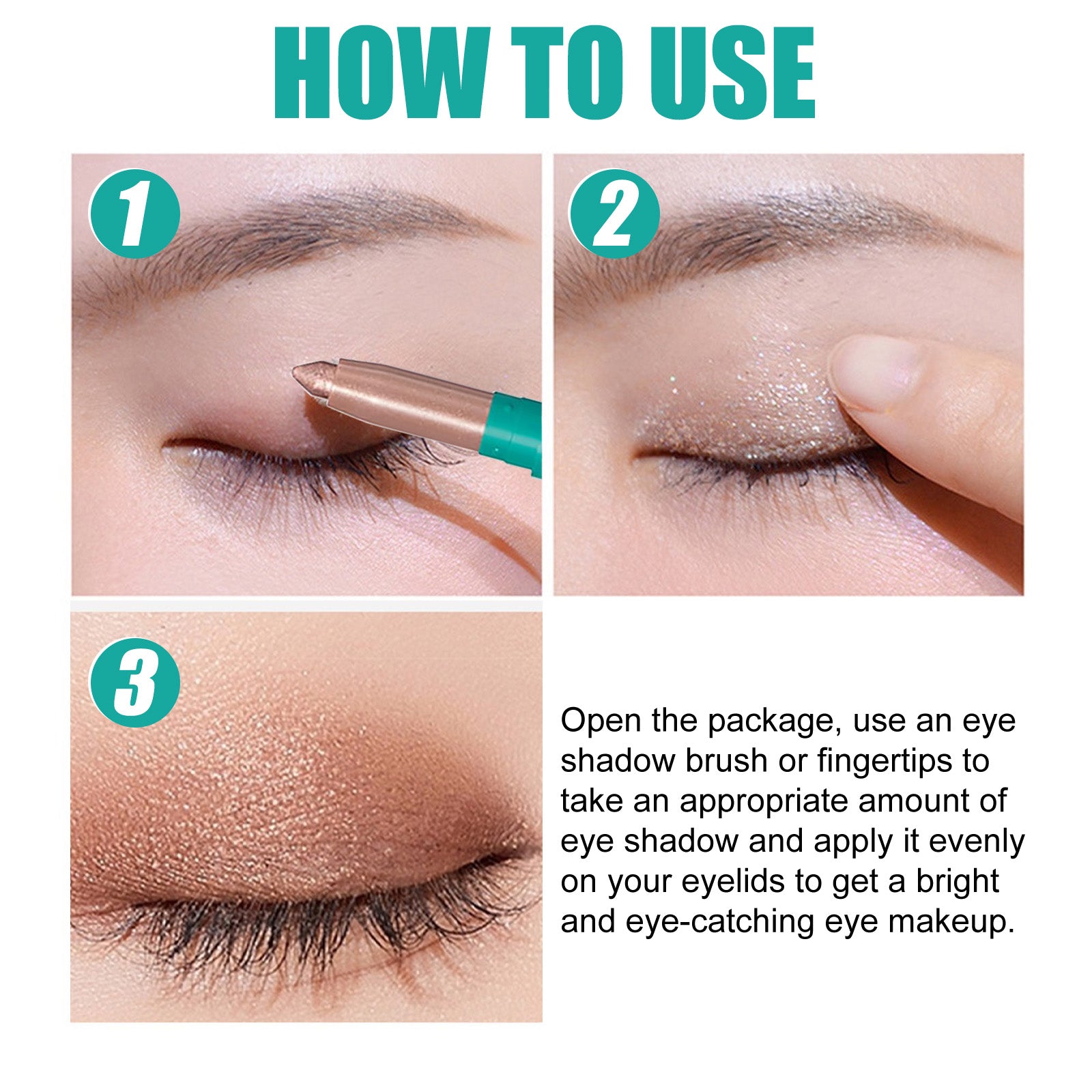 Shimmer Eyeshadow Stick – Waterproof, Long-Lasting & Easy Color Application - Icon Her