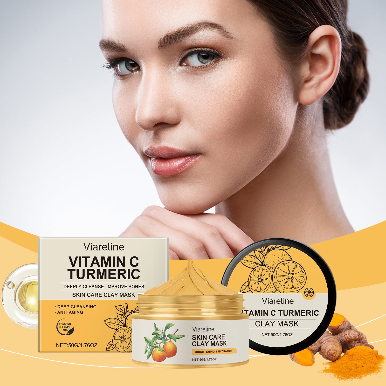 Vitamin C Deep Cleansing Mud Mask – Hydrating & Moisturizing Facial - Icon Her