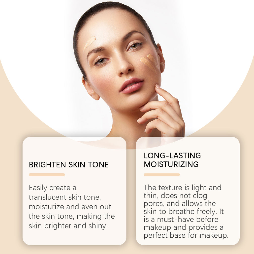 Natural Brightening CC Cream - Hydrating & Color Correcting Tone-Up Base - Icon Her