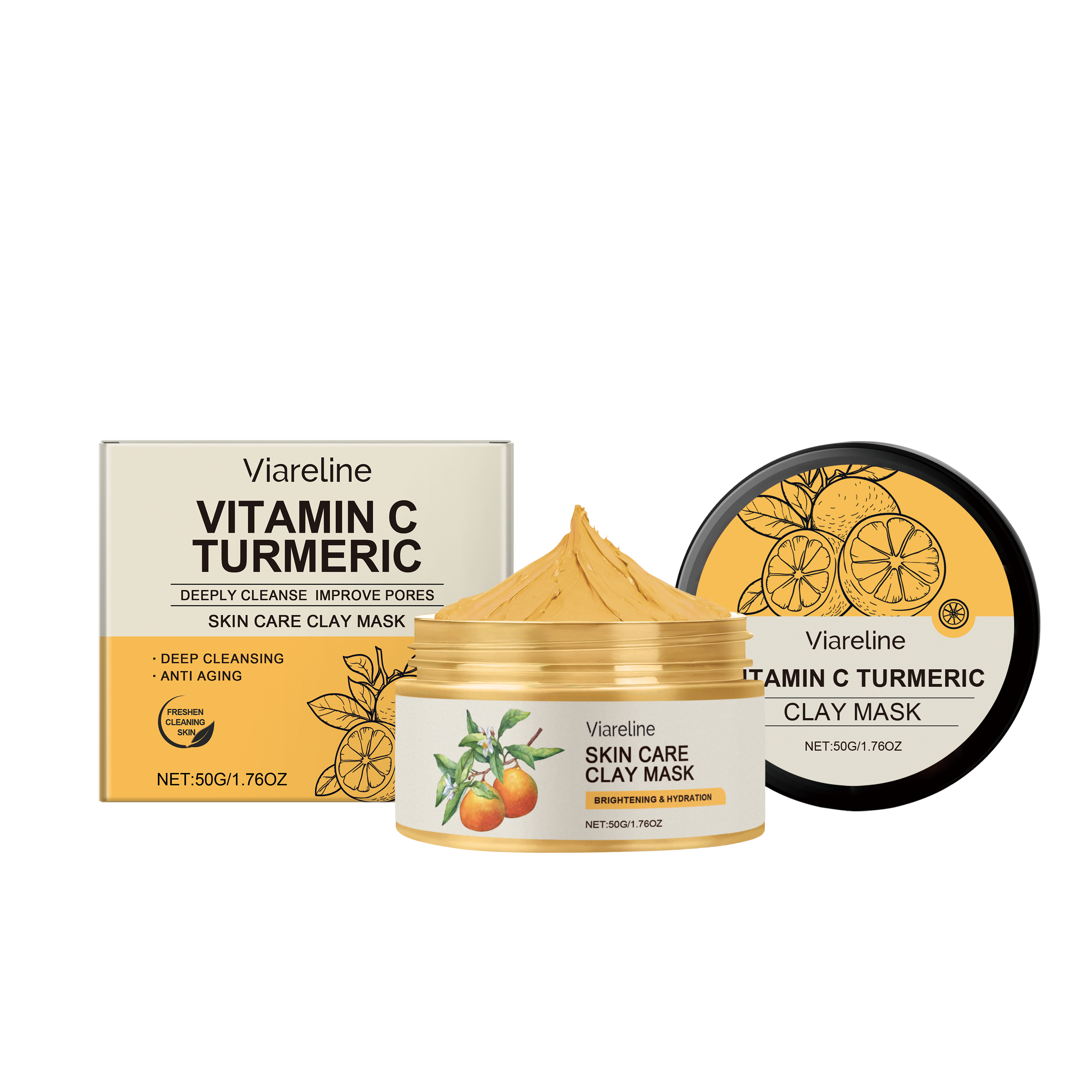 Vitamin C Deep Cleansing Mud Mask – Hydrating & Moisturizing Facial - Icon Her