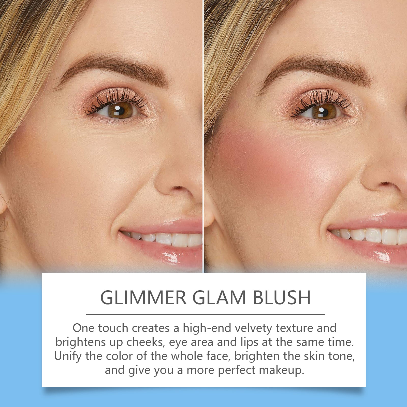 Double-Ended Cream Blush Stick - Hydrating & Multi-Purpose Color Stick - Icon Her