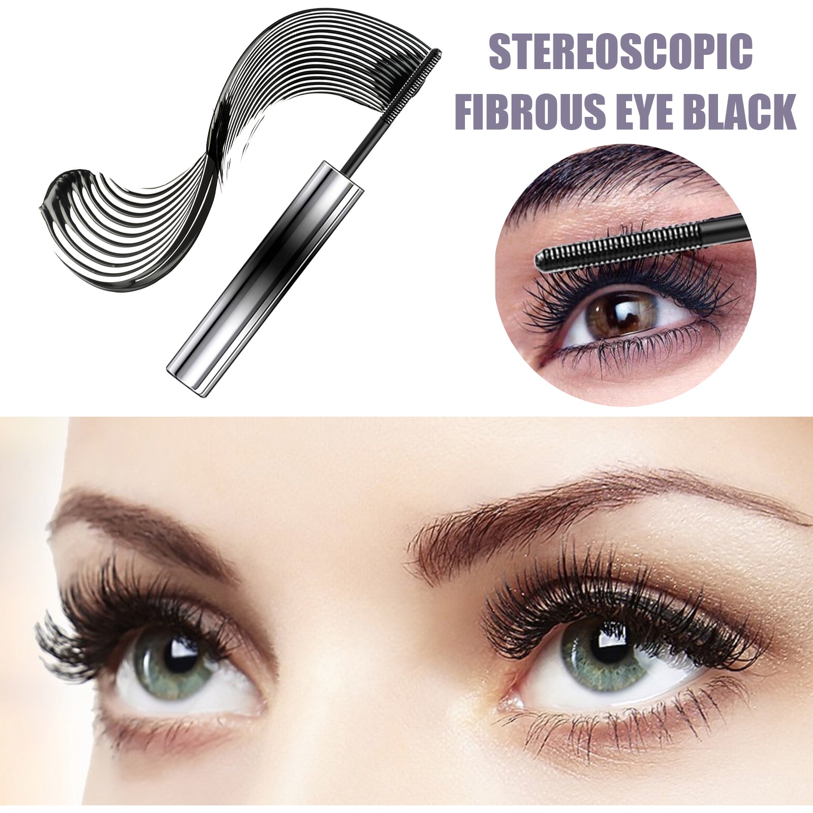 Curling Mascara – Black, Sweat-Proof, No Smudge & Long-Lasting Lashes - Icon Her