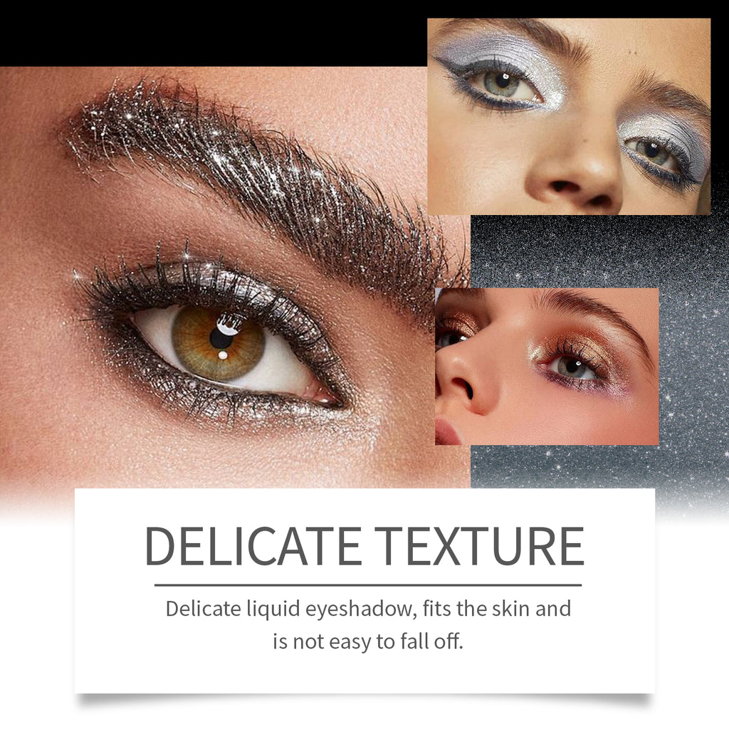 Glitter Liquid Eyeshadow – Natural Color, Long-Lasting Shine & Easy Application - Icon Her