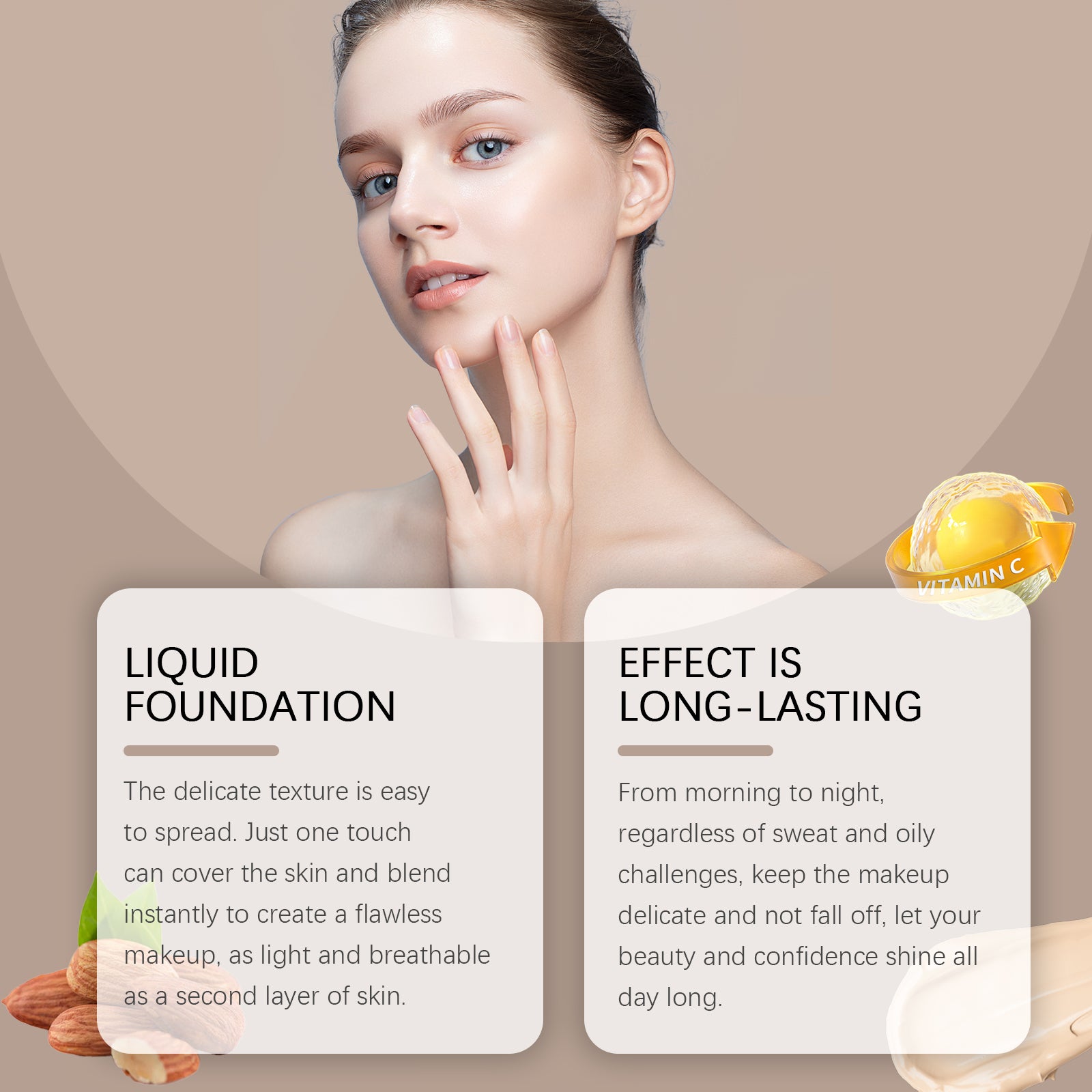 Moisturizing Liquid Foundation – Long-Lasting, Refreshing & Light Skin Care - Icon Her