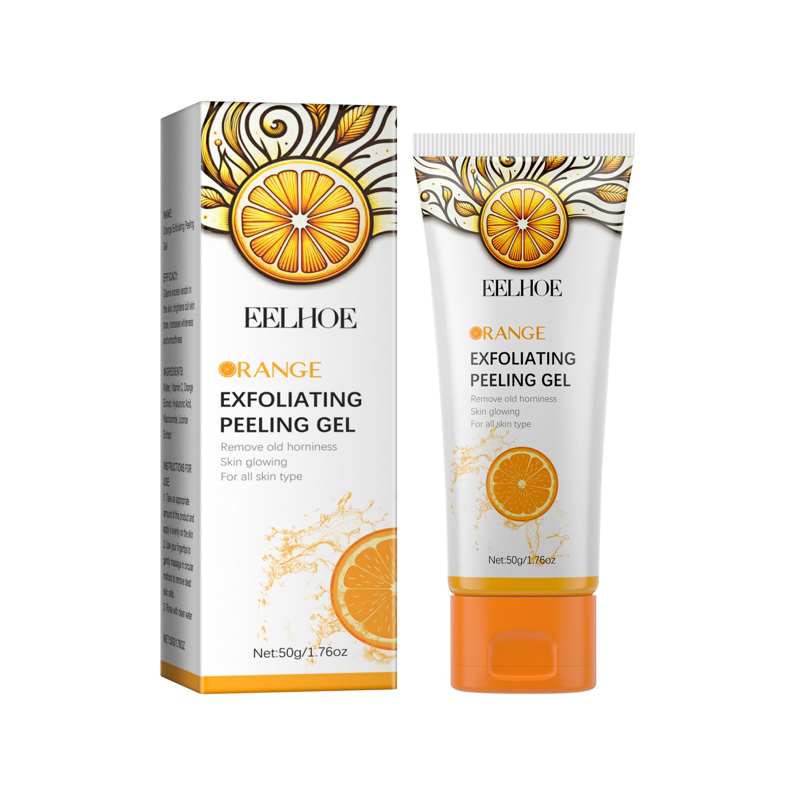 Orange Exfoliating Gel – Deep Cleansing, Anti-Acne, Pore Shrinking & Brightening - Icon Her