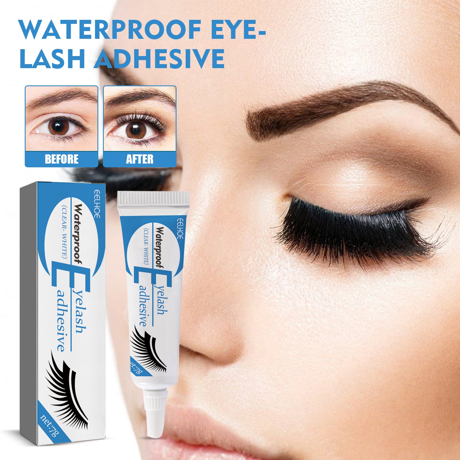 False Eyelash Glue – Lightweight, Self-Adhesive & Gentle Non-Irritating - Icon Her