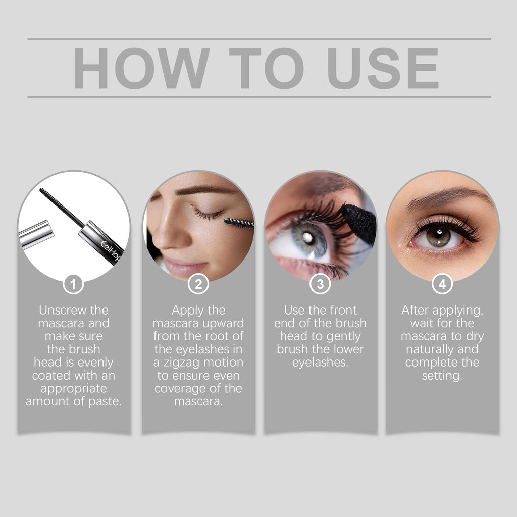 4D Curling Mascara - Waterproof & Long-Lasting Volume - Icon Her