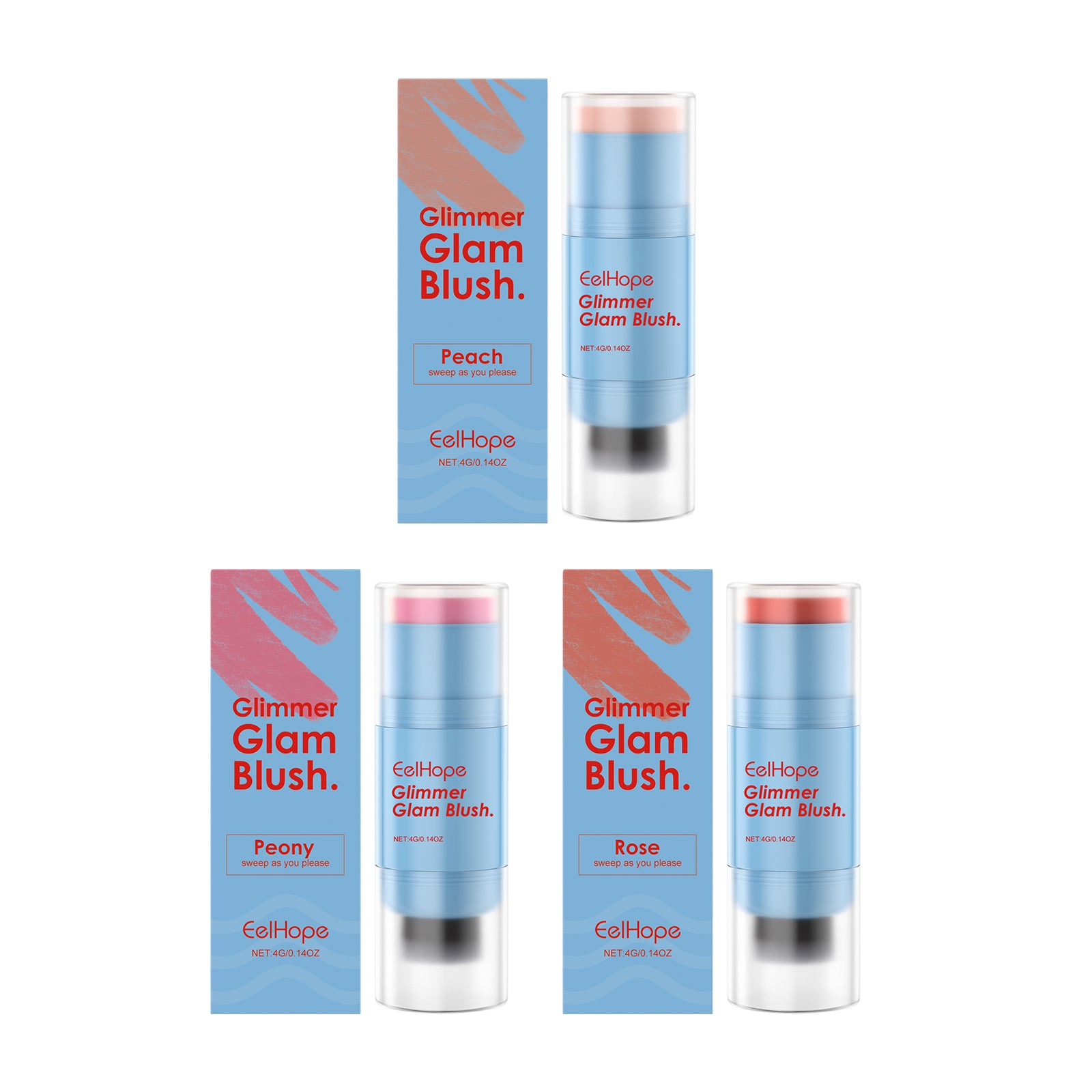 Double-Ended Cream Blush Stick - Hydrating & Multi-Purpose Color Stick - Icon Her