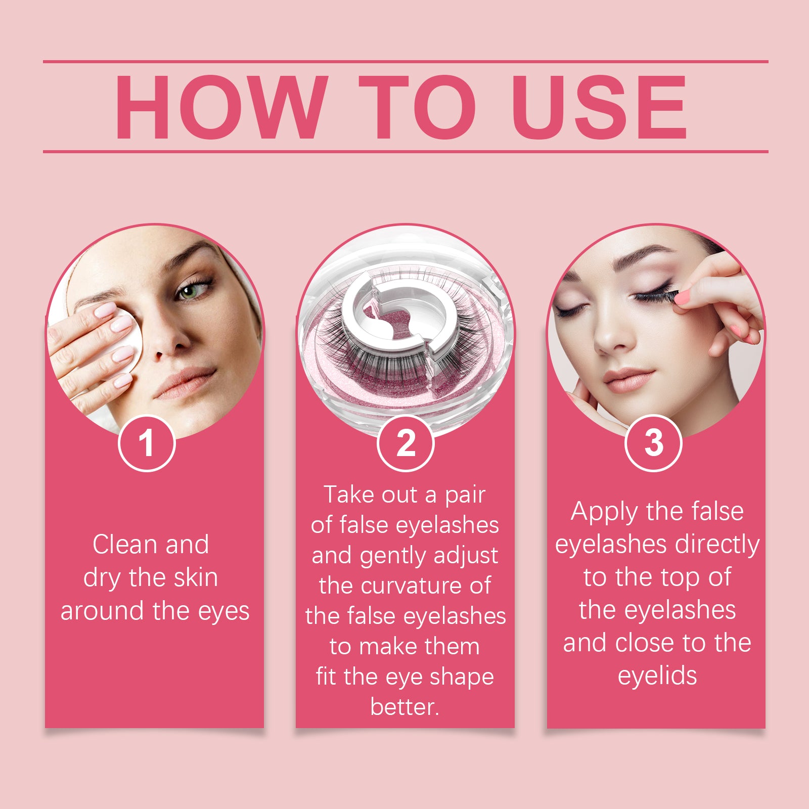 Self-Adhesive False Eyelashes – Glue-Free, Natural & Long-Lasting Lashes - Icon Her