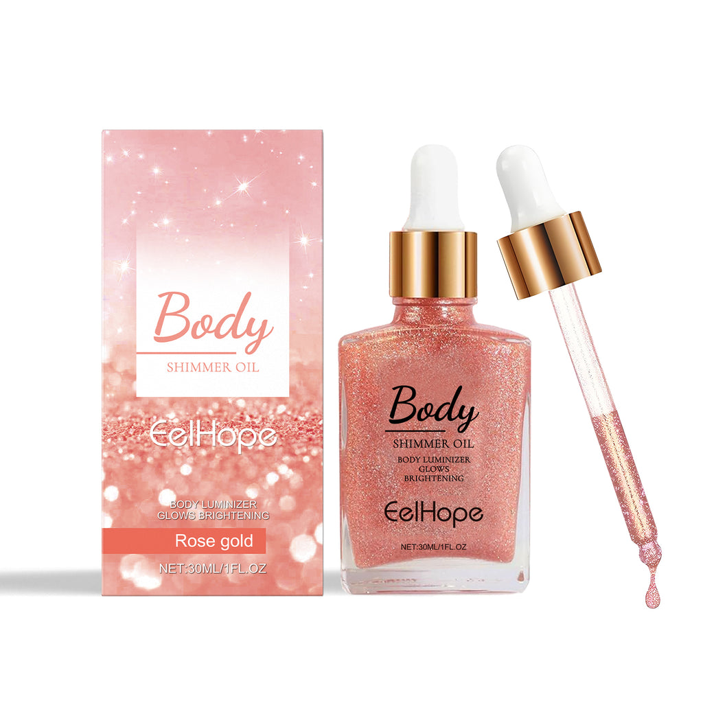 Liquid Body Glitter & Highlighter Oil - Shimmer Body & Face Glow - Icon Her