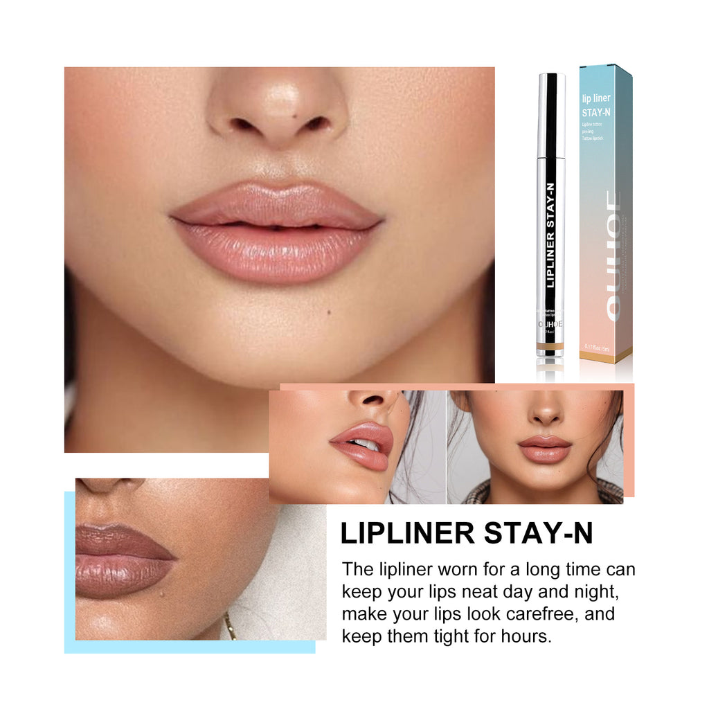 Peel-Off Lip Liner (Light Brown) – Plumping, Long-Lasting & No Smudge - Icon Her