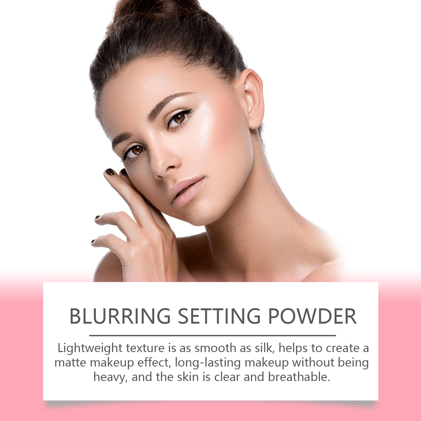 Setting Powder with Brush (Orange) – Natural, Breathable & Long-Lasting - Icon Her