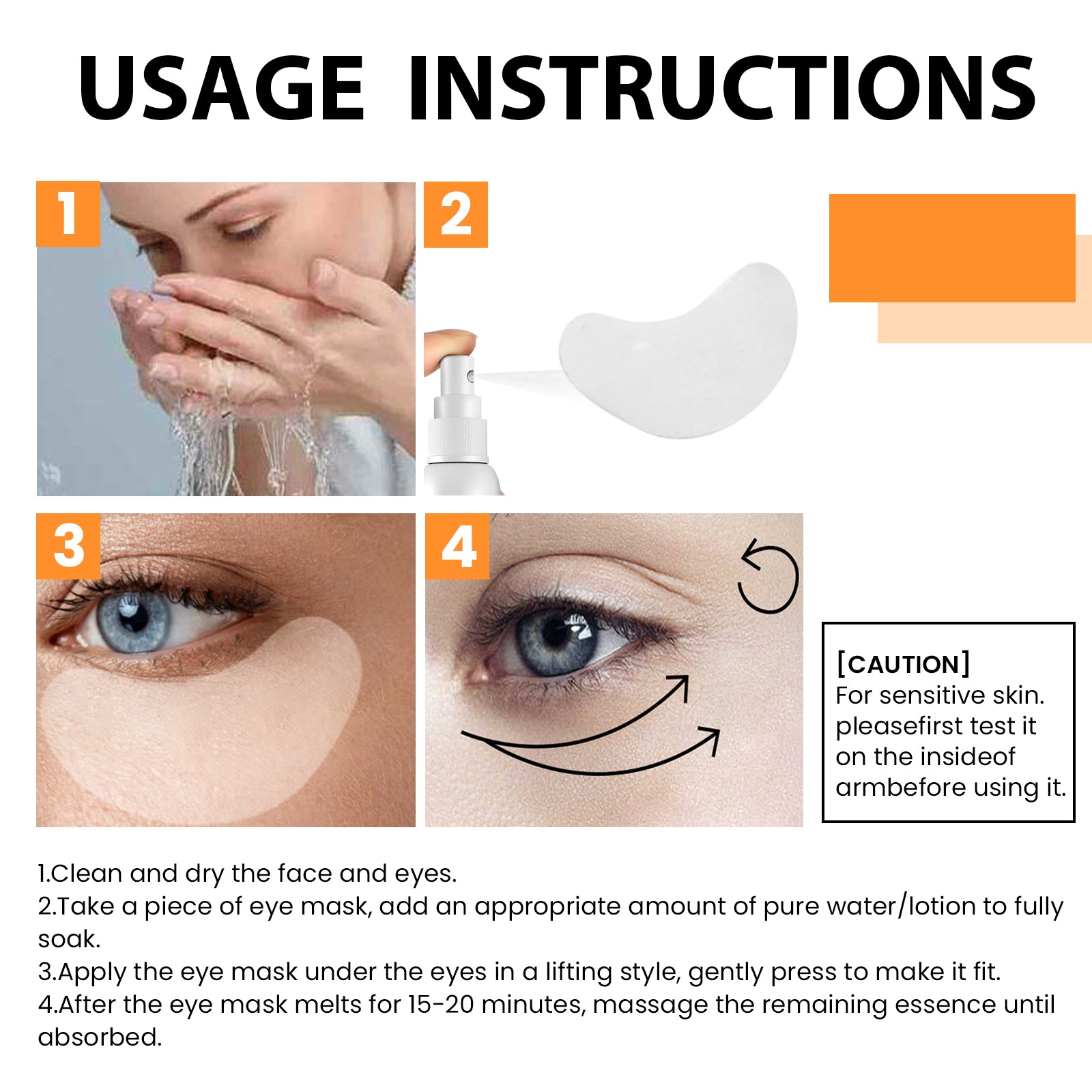 Collagen Water-Soluble Eye Mask - Hydrating & Firming Eye Patches - Icon Her