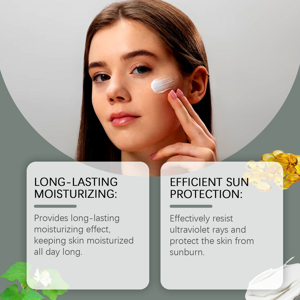 Moisturizing & Protective SPF 50 Sunscreen Cream - Double-Action All-Day Hydration Cream - Icon Her