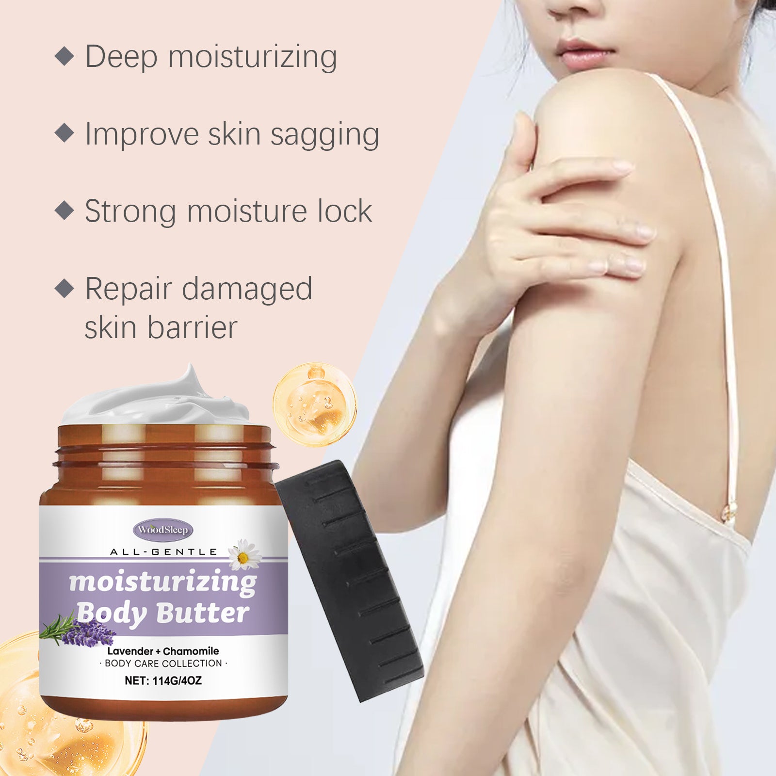 Lavender & Chamomile Body Butter - Deeply Hydrating All-Over Moisturizer - Icon Her