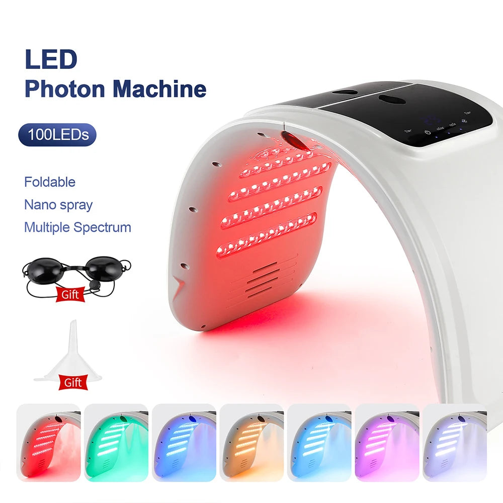 7 Colors LED Photon Device with Nano Spray - Face & Body Care Machine - Icon Her