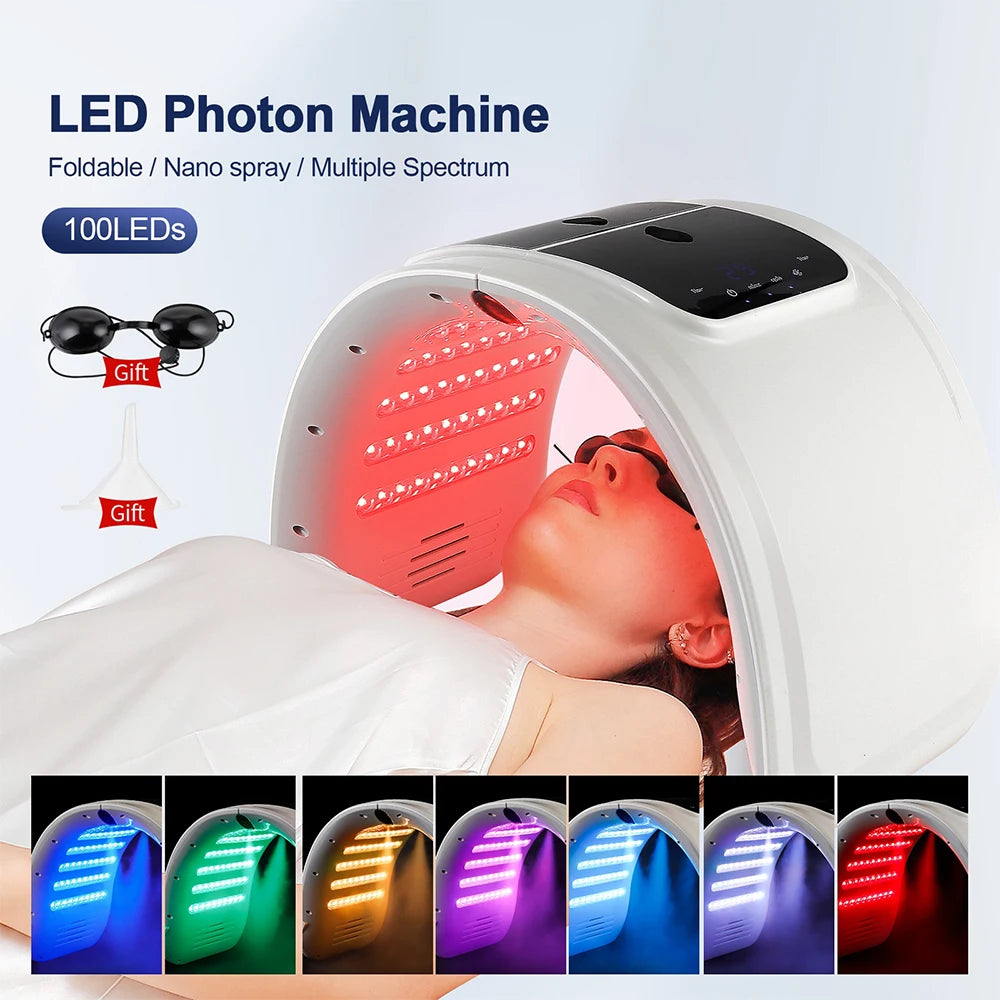 7 Colors LED Photon Device with Nano Spray - Face & Body Care Machine - Icon Her