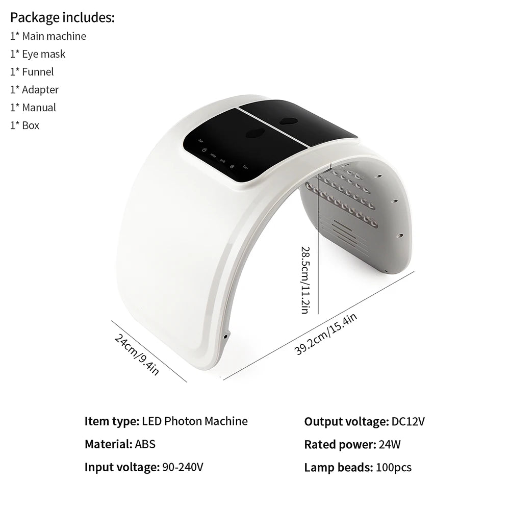 7 Colors LED Photon Device with Nano Spray - Face & Body Care Machine - Icon Her