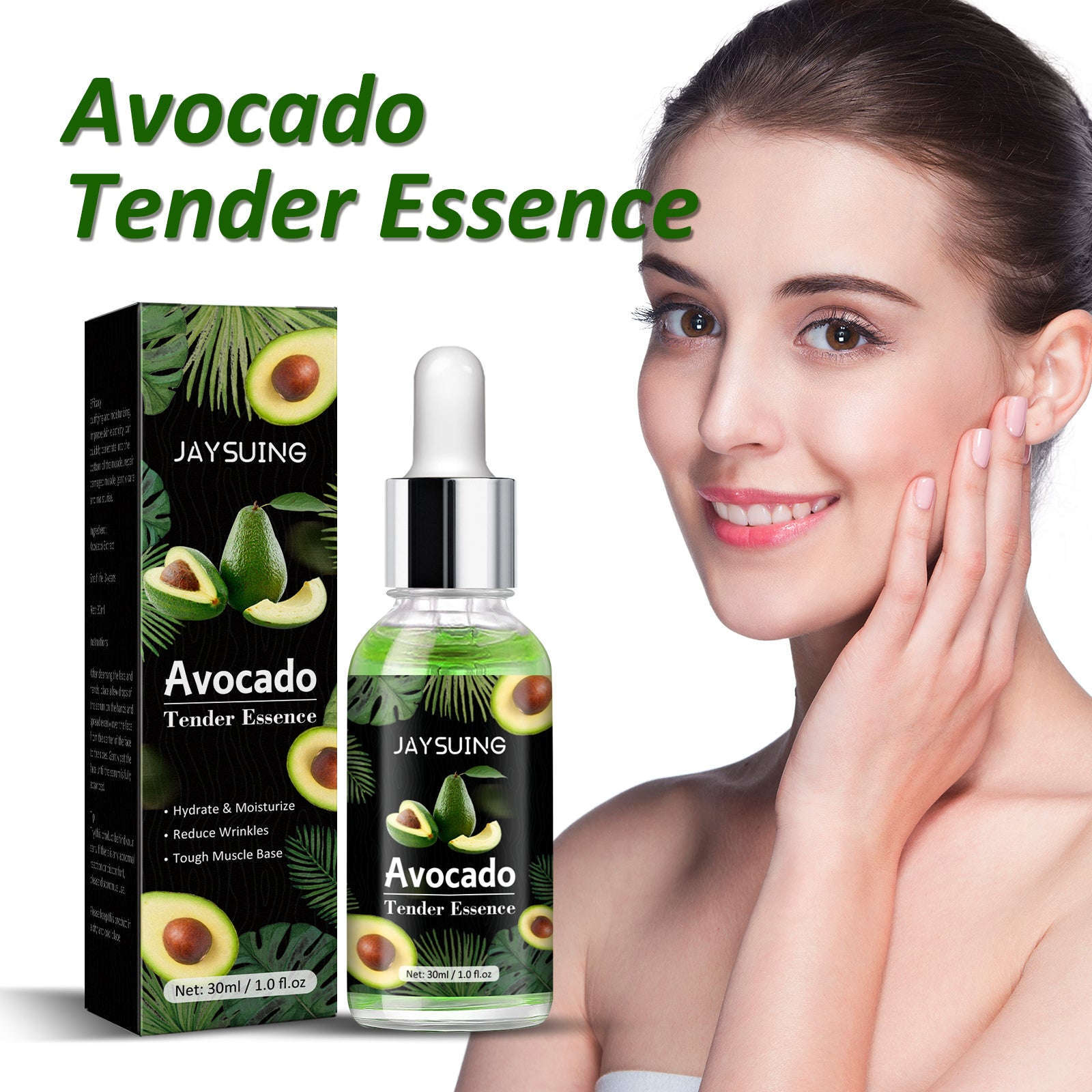 Avocado Face Serum – Brightening, Fine Lines Reducer & Moisturizing Essence - Icon Her