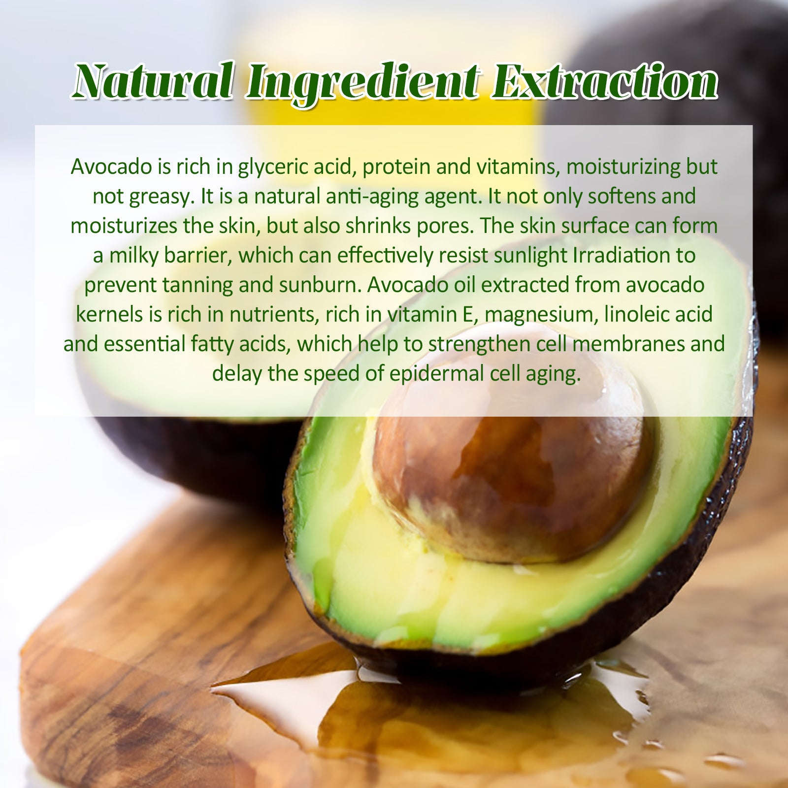 Avocado Face Serum – Brightening, Fine Lines Reducer & Moisturizing Essence - Icon Her