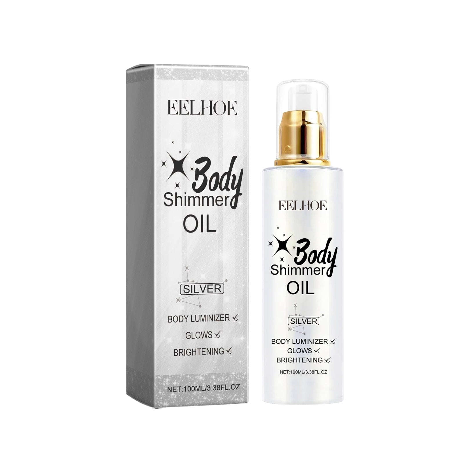 Body Glitter Oil – Liquid Highlight, Full Body Beach Glow & Sexy Shine - Icon Her