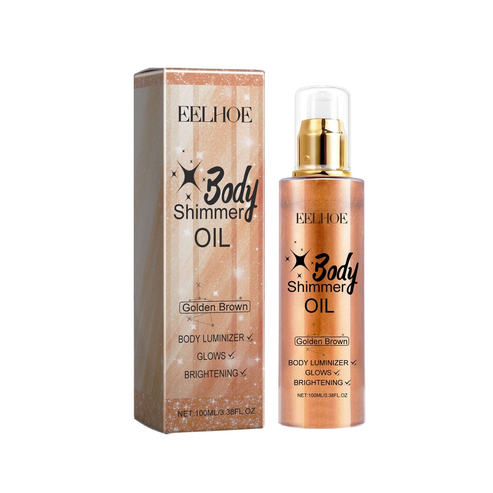 Body Glitter Oil – Liquid Highlight, Full Body Beach Glow & Sexy Shine - Icon Her