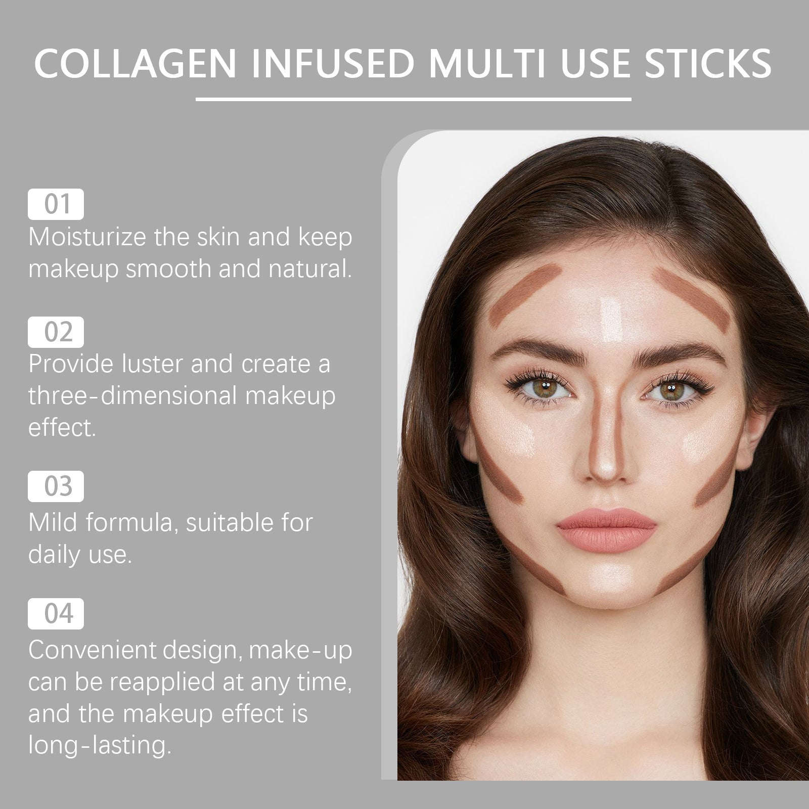 Collagen Blush Stick – Natural, Moisturizing & Multi-Use Color Makeup - Icon Her