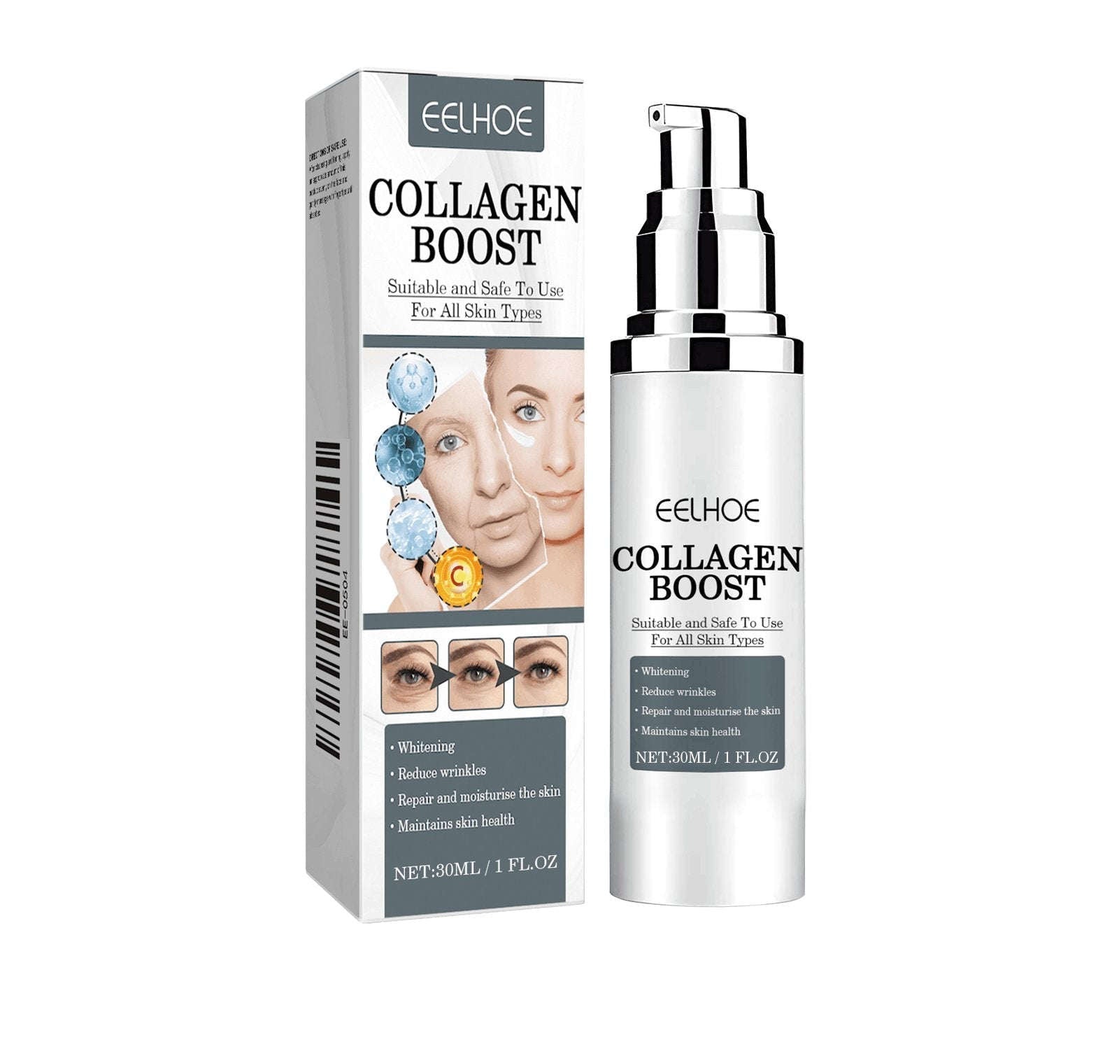 Collagen Boost Cream – Hydrating, Fine Lines Reducer & Firming Skin Care - Icon Her