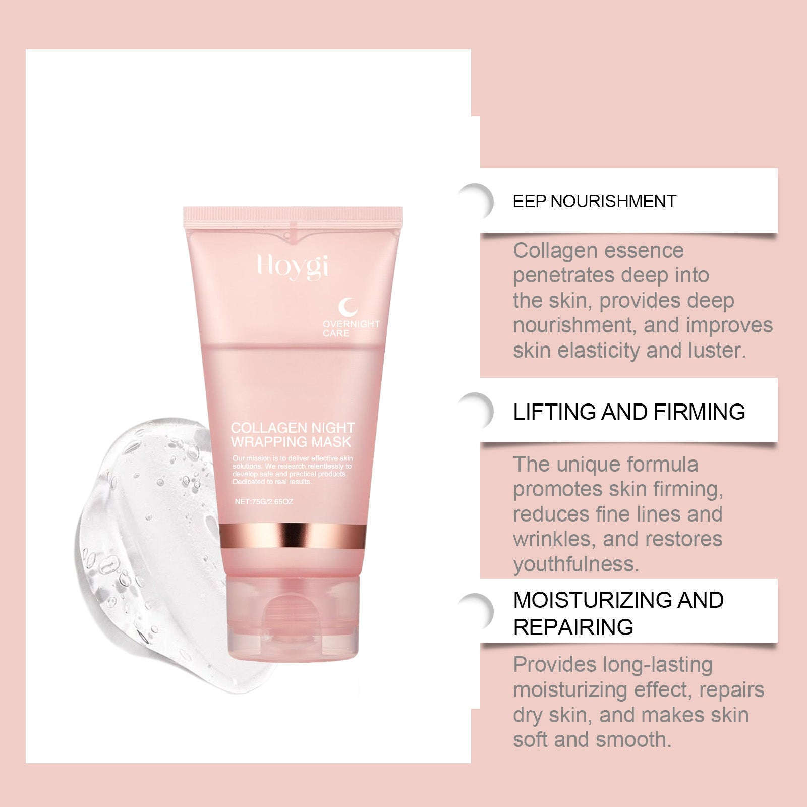 Collagen Peel-Off Mask – Moisturizing, Nourishing & Pore Cleansing - Icon Her