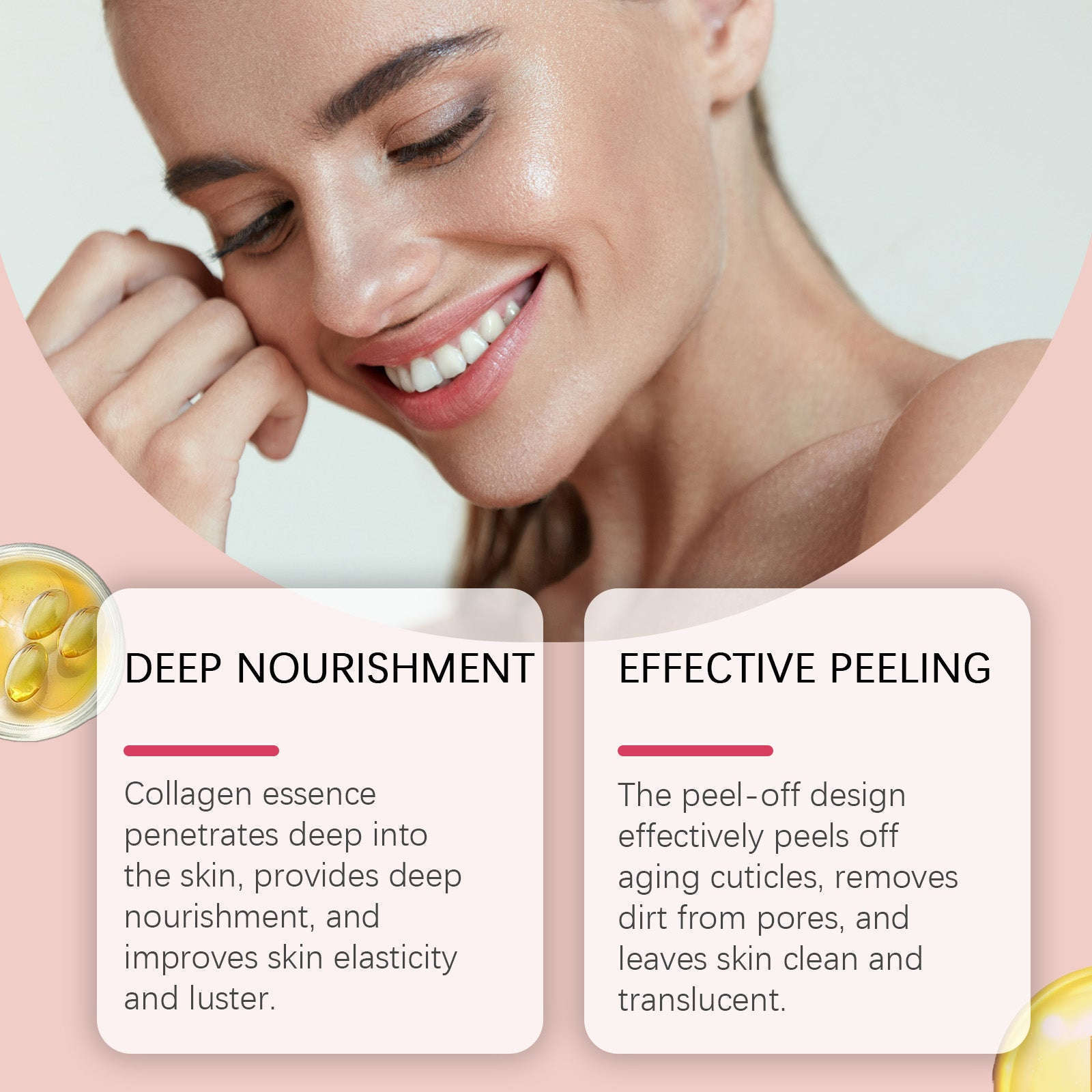 Collagen Peel-Off Mask – Moisturizing, Nourishing & Pore Cleansing - Icon Her