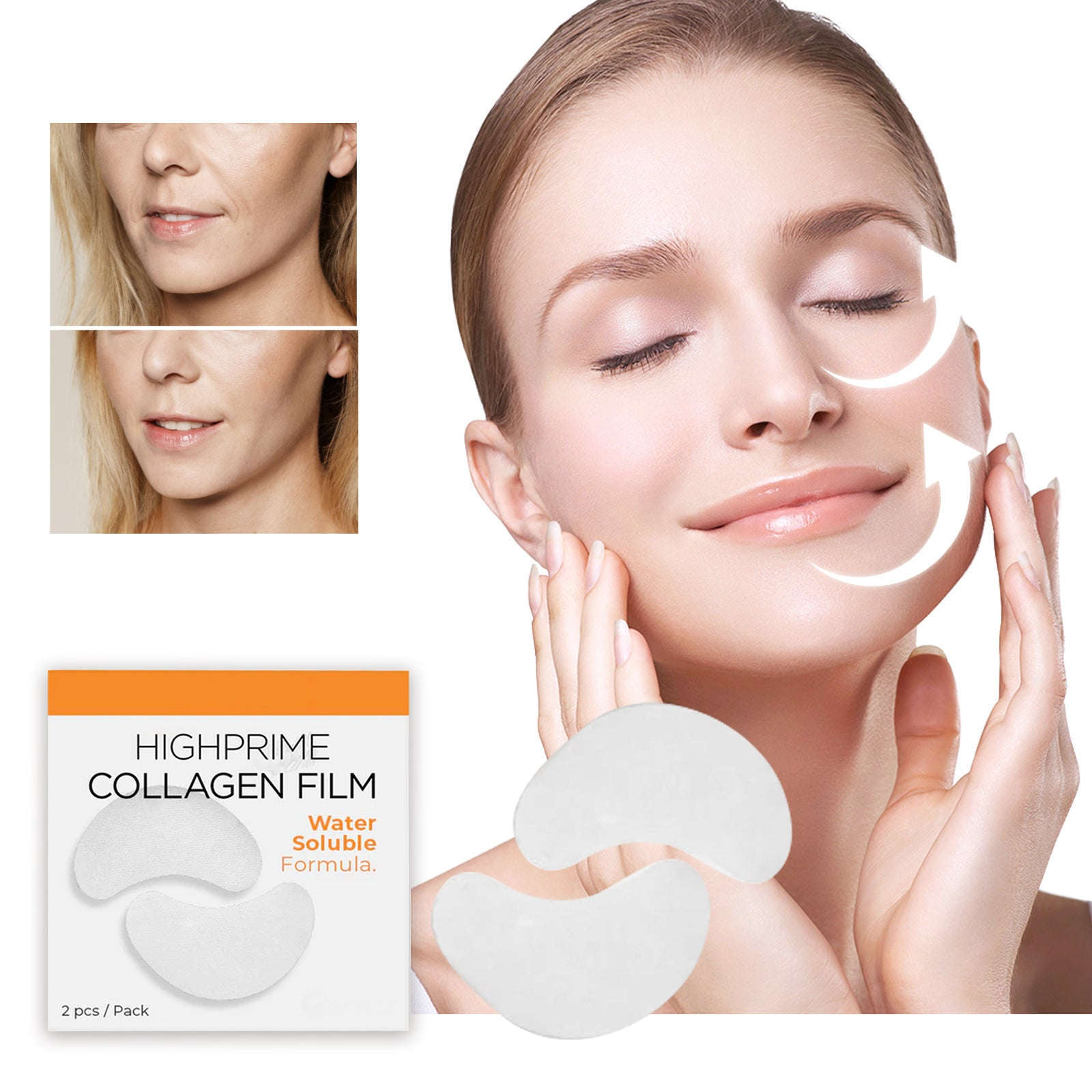 Collagen Water-Soluble Eye Mask - Hydrating & Firming Eye Patches - Icon Her