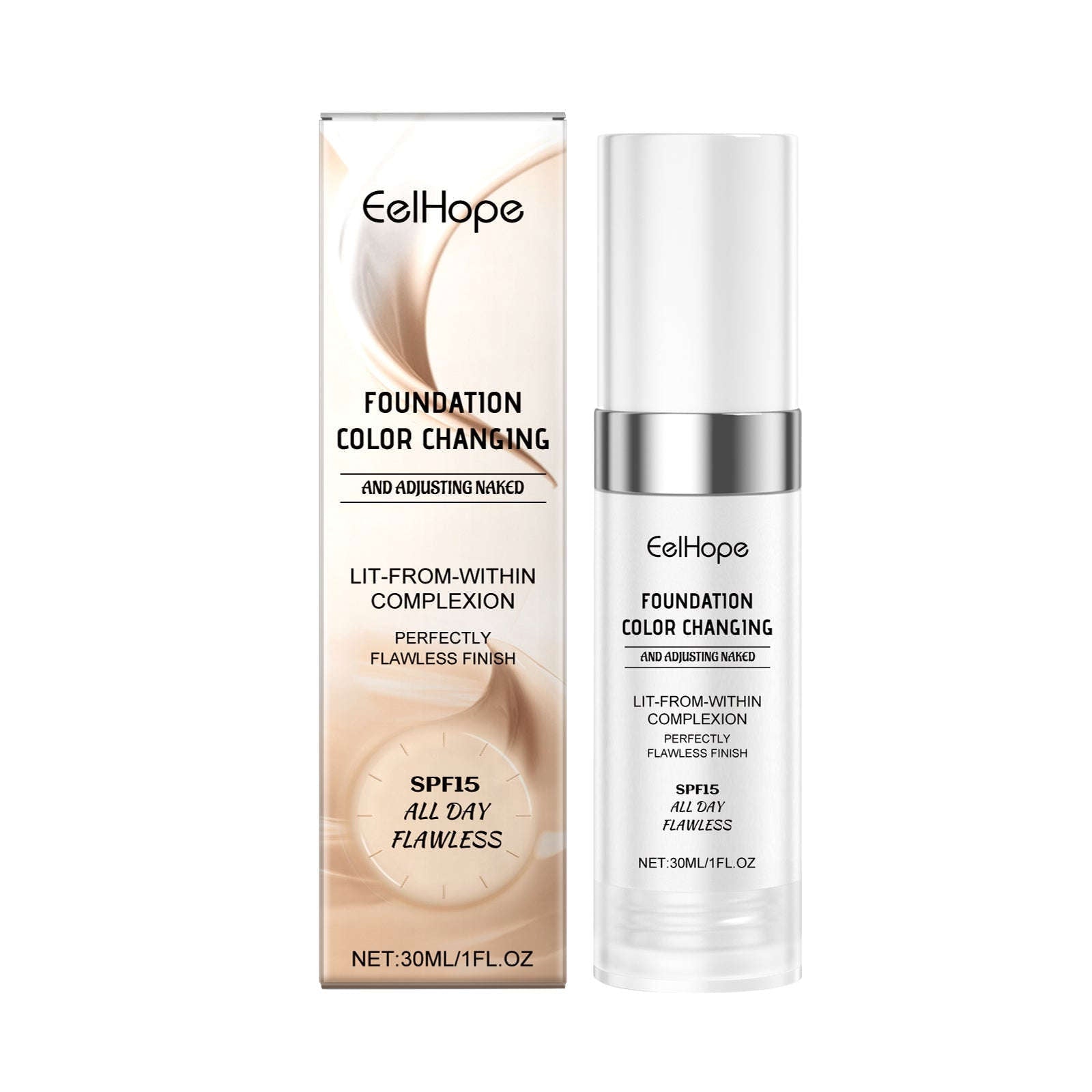 Color-Changing Hydrating Foundation - Self-Adjusting Concealer Base - Icon Her
