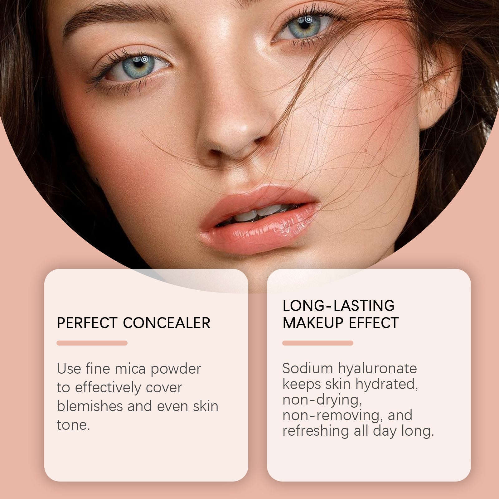 Compact Air Cushion Foundation (Natural Shade) - Lightweight Concealer & Moisture Base - Icon Her
