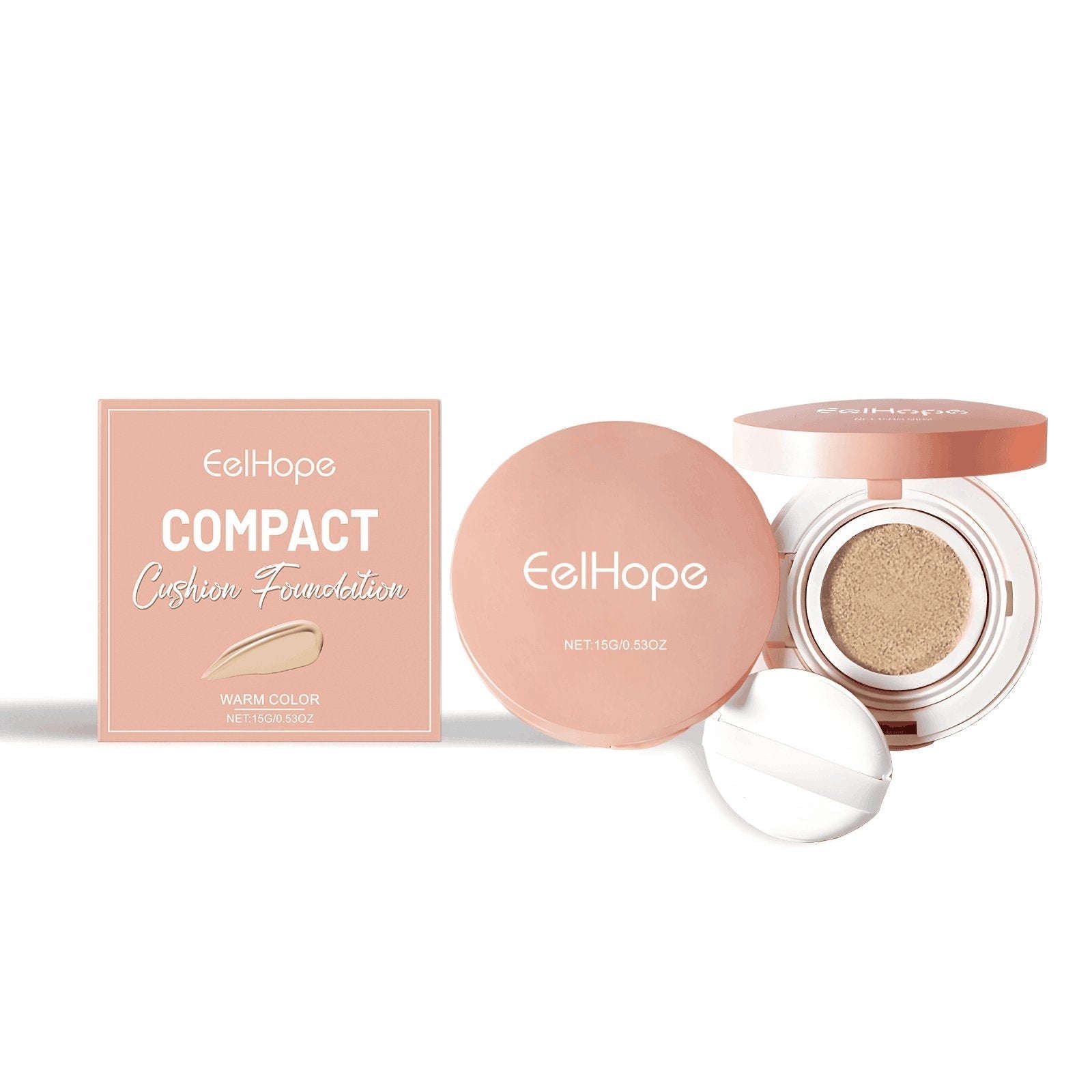 Compact Air Cushion Foundation (Natural Shade) - Lightweight Concealer & Moisture Base - Icon Her