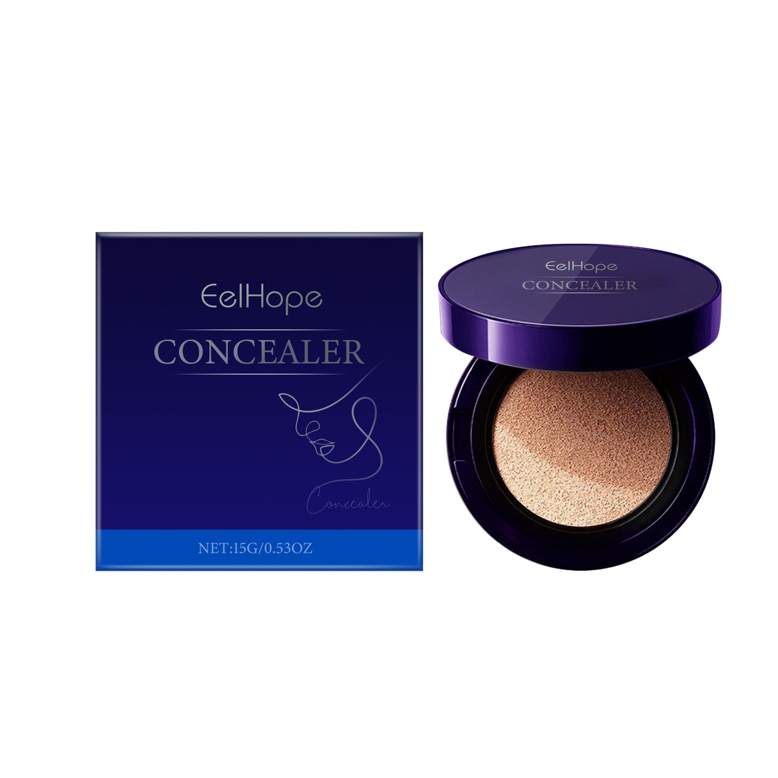 Concealer Air Cushion Foundation - Moisturizing & Brightening Light Base - Icon Her