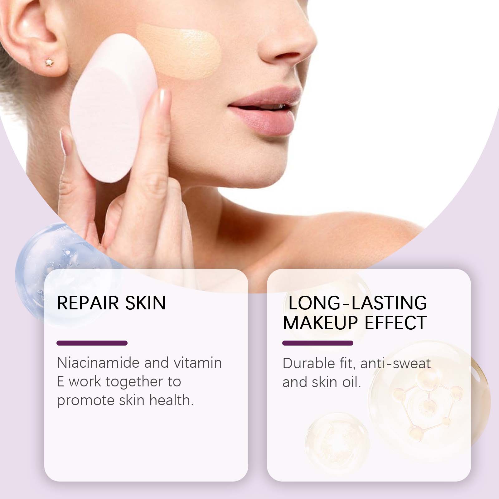 Concealer Liquid Foundation – Brightening, Moisturizing & Lightweight - Icon Her