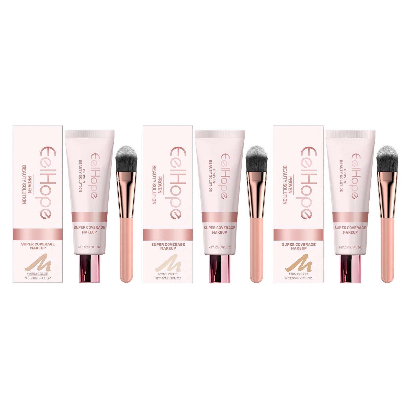 Concealer Liquid Foundation - Lightweight, Hydrating & High-Coverage Base - Icon Her