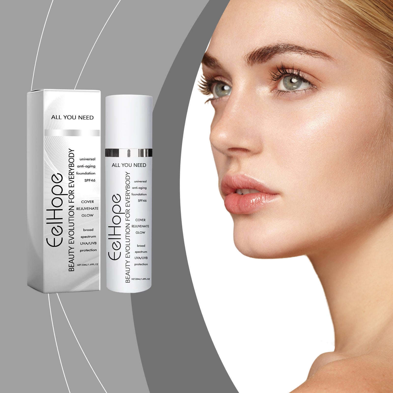 Concealer Moisturizing Liquid Foundation - Refreshing & Long-Lasting Base - Icon Her