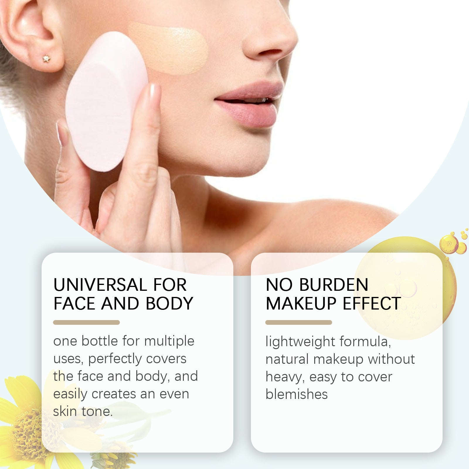 Cream Concealer - Lightweight Hydrating & Brightening Cover - Icon Her