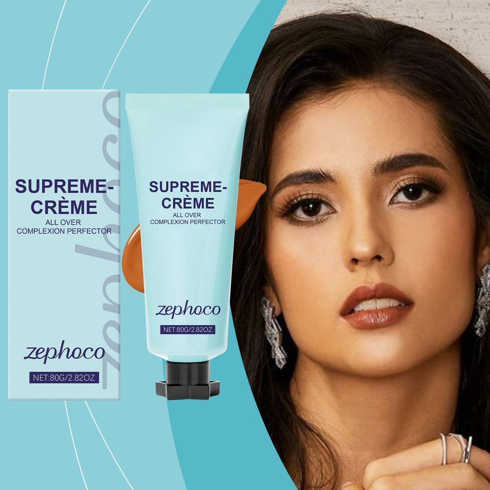 Dark Skin Tone Liquid Concealer - Sheer-Matte Smudge-Proof Coverage - Icon Her