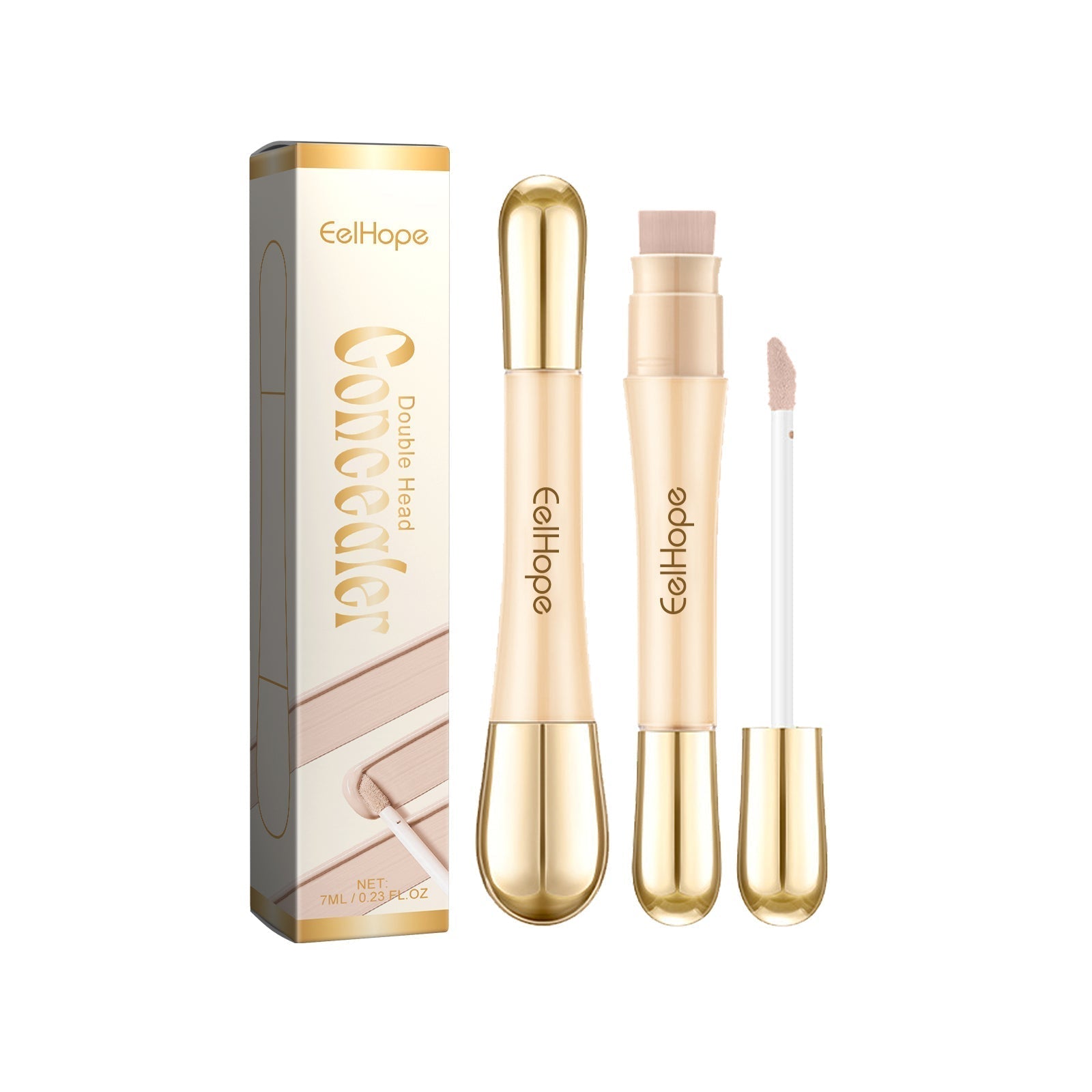 Double-Head Concealer Stick – Brightening, Waterproof & Long-Lasting - Icon Her