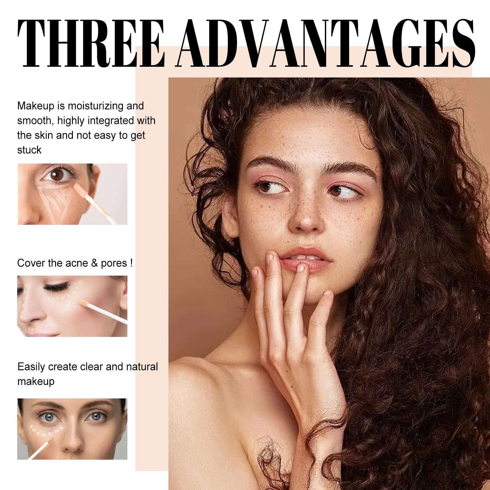 Double-Head Concealer Stick – Brightening, Waterproof & Long-Lasting - Icon Her